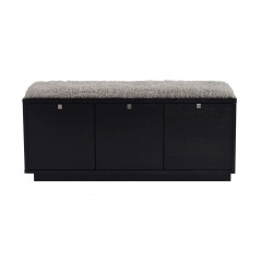 RO Confe Bench 3 Drawers Black/Light Grey